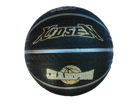 Мяч баскетбольный StreetBasket BS907, №7, чёрный в Краснодаре в магазине SportPanda Мяч баскетбольный StreetBasket BS907, №7, чёрный – фото