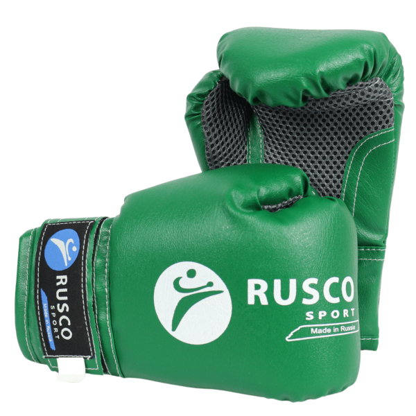 Боксерские перчатки Rusco Sport, тренировочные, зелёный в Краснодаре в магазине SportPanda Боксерские перчатки Rusco Sport, тренировочные, зелёный – фото
