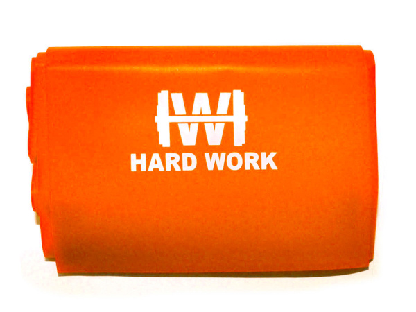 Силовая лента / ленточный эспандер HARD WORK, 150 x 15 см, 0.35 мм, оранжевый в Краснодаре в магазине SportPanda Силовая лента / ленточный эспандер HARD WORK, 150 x 15 см, 0.35 мм, оранжевый – фото