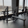 Скамья-стойка для жима штанги лежа E-7043 (Olympic Bench) в Краснодаре в магазине SportPanda Скамья-стойка для жима штанги лежа E-7043 (Olympic Bench) – фото