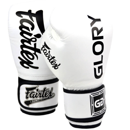 Перчатки для кикбоксинга Fairtex BGVG1 GLORY KICKBOXING, для соревнований, белый в Краснодаре в магазине SportPanda Перчатки для кикбоксинга Fairtex BGVG1 GLORY KICKBOXING, для соревнований, белый – фото