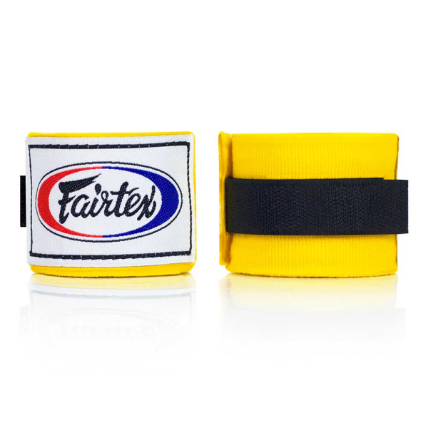 Боксерские бинты Fairtex HW-2, 4.5 метра, жёлтый в Краснодаре в магазине SportPanda Боксерские бинты Fairtex HW-2, 4.5 метра, жёлтый – фото