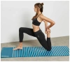 Коврик для йоги и фитнеса Reebok RAYG-11030GN, двухсторонний, 4 мм, полоски – фото