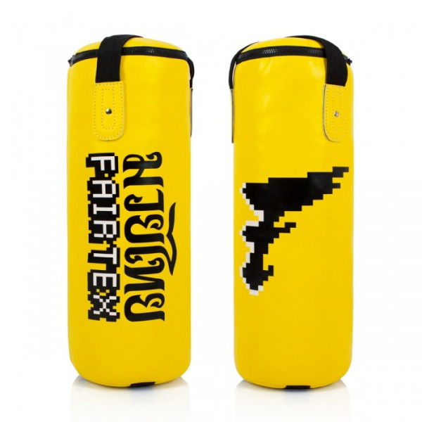 Детский боксерский мешок Fairtex HBK1, 75 см, диаметр 28 см, 10-15 кг, жёлтый  Детский боксерский мешок Fairtex HBK1, 75 см, диаметр 28 см, 10-15 кг, жёлтый