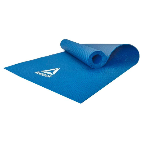 Коврик для йоги и фитнеса Reebok RAYG-11022BL, 4 мм, ПВХ, синий в Краснодаре в магазине SportPanda Коврик для йоги и фитнеса Reebok RAYG-11022BL, 4 мм, ПВХ, синий – фото