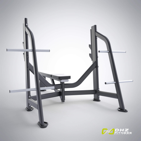 Скамья-стойка для жима штанги лежа E-7043 (Olympic Bench) в Краснодаре в магазине SportPanda Скамья-стойка для жима штанги лежа E-7043 (Olympic Bench) – фото