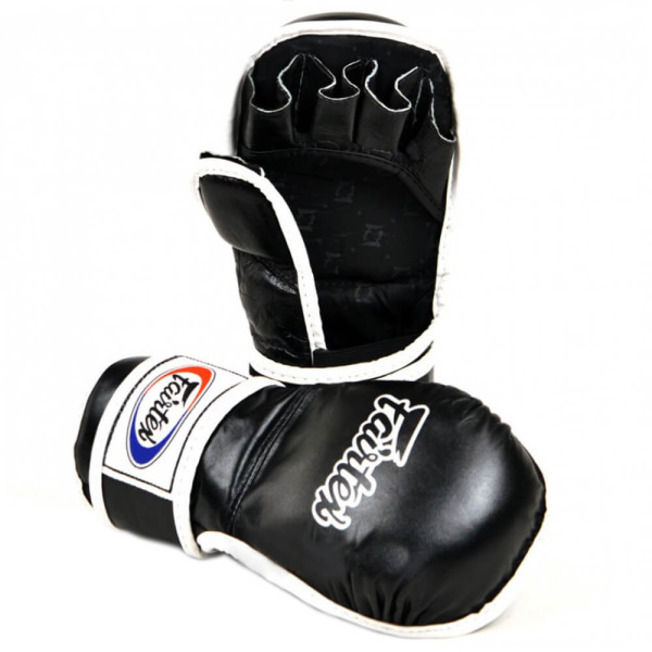 Перчатки для ММА Fairtex FGV15, для соревнований и тренировок, чёрный в Краснодаре в магазине SportPanda Перчатки для ММА Fairtex FGV15, для соревнований и тренировок, чёрный – фото