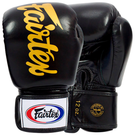 Боксерские перчатки Fairtex BGV19, тренировочные, чёрный в Краснодаре в магазине SportPanda Боксерские перчатки Fairtex BGV19, тренировочные, чёрный – фото
