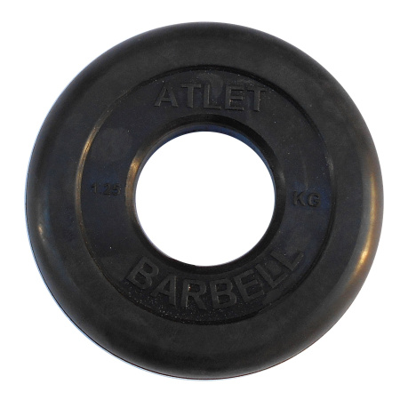 Диск обрезиненный BARBELL ATLET 1.25 кг / диаметр 51 мм в Краснодаре в магазине SportPanda Диск обрезиненный BARBELL ATLET 1.25 кг / диаметр 51 мм – фото