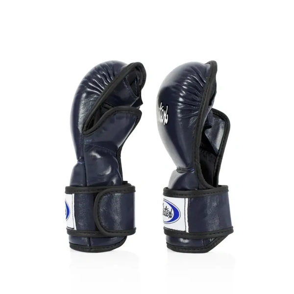 Перчатки для ММА Fairtex FGV15, для соревнований и тренировок, синий в Краснодаре в магазине SportPanda Перчатки для ММА Fairtex FGV15, для соревнований и тренировок, синий – фото