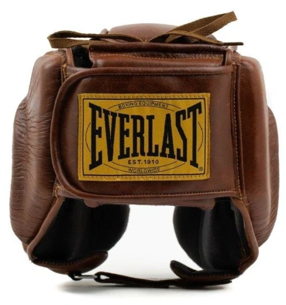 Шлем боксерский Everlast 1910 Brown, для соревнований в Краснодаре в магазине SportPanda Шлем боксерский Everlast 1910 Brown, для соревнований – фото