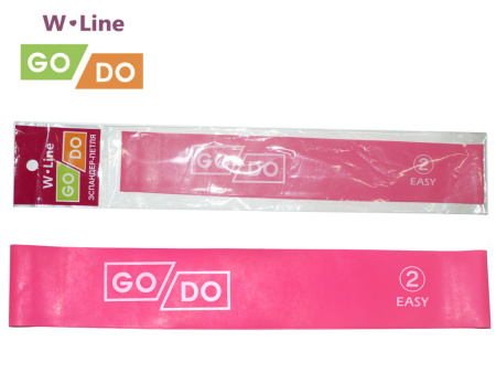 Силовая лента / ленточный эспандер GO DO W-Line, 60 x 5 см, 0.5 мм, розовый в Краснодаре в магазине SportPanda Силовая лента / ленточный эспандер GO DO W-Line, 60 x 5 см, 0.5 мм, розовый – фото