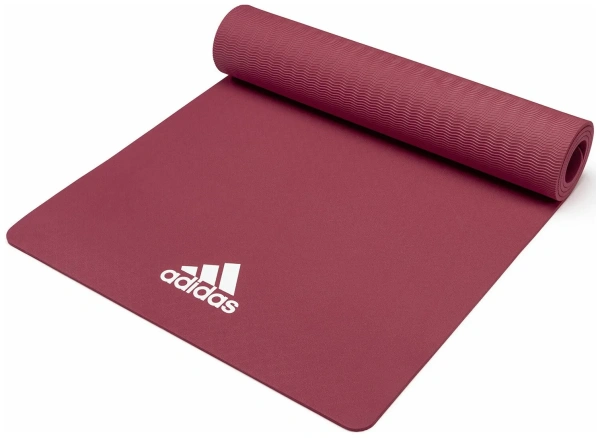 Коврик для йоги и фитнеса Adidas ADYG-10100MR, 8 мм, «загадочно-красный» в Краснодаре в магазине SportPanda Коврик для йоги и фитнеса Adidas ADYG-10100MR, 8 мм, «загадочно-красный» – фото