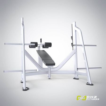 Скамья-стойка для жима под углом вниз E-7041 (Olympic Decline Bench) в Краснодаре в магазине SportPanda Скамья-стойка для жима под углом вниз E-7041 (Olympic Decline Bench) – фото