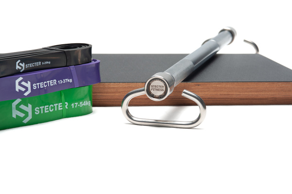 Гриф для штанги STECTER Resistance Bar BOX, с резиновыми петлями в Краснодаре в магазине SportPanda Гриф для штанги STECTER Resistance Bar BOX, с резиновыми петлями – фото