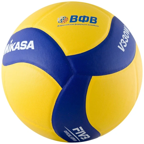 Мяч волейбольный Mikasa V330W, эко-кожа, 5" – фото