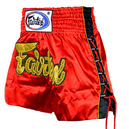 Шорты для тайского бокса Fairtex BS602, красный в Краснодаре в магазине SportPanda Шорты для тайского бокса Fairtex BS602, красный – фото