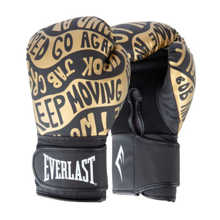 Боксерские перчатки Everlast Spark, тренировочные, чёрно-золотой в Краснодаре в магазине SportPanda Боксерские перчатки Everlast Spark, тренировочные, чёрно-золотой – фото