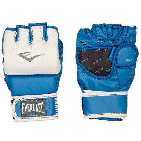 Перчатки для ММА Everlast MMA Grappling, для соревнований, синий в Краснодаре в магазине SportPanda Перчатки для ММА Everlast MMA Grappling, для соревнований, синий – фото