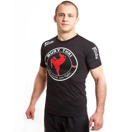 Футболка Fairtex TS «One world. One fight», чёрный в Краснодаре в магазине SportPanda Футболка Fairtex TS «One world. One fight», чёрный – фото