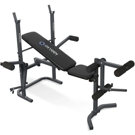 Скамья силовая OXYGEN FITNESS AKRON, домашняя, чёрный в Краснодаре в магазине SportPanda Скамья силовая OXYGEN FITNESS AKRON, домашняя, чёрный – фото