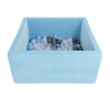 Детский сухой бассейн PANDA AIRPOOL BOX, 90 см, с шариками (150 шт.), голубой, без лого, голубые шарики Детский сухой бассейн PANDA AIRPOOL BOX, 90 см, с шариками (150 шт.), голубой, без лого, голубые шарики