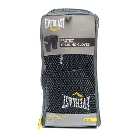 Снарядные перчатки Everlast Protex2, чёрный в Краснодаре в магазине SportPanda Снарядные перчатки Everlast Protex2, чёрный – фото