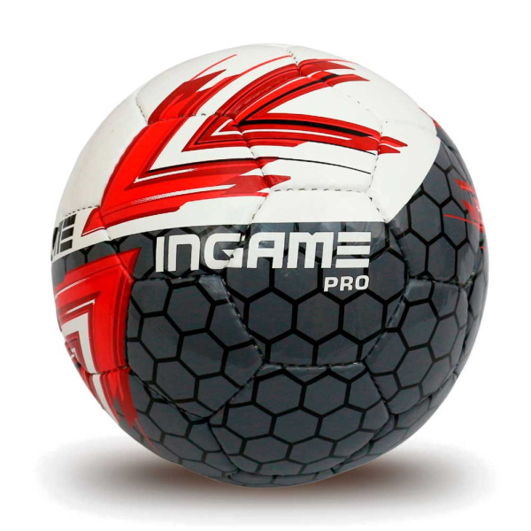 Мяч футбольный INGAME PRO IFB-119, №4, красно-серый в Краснодаре в магазине SportPanda Мяч футбольный INGAME PRO IFB-119, №4, красно-серый – фото