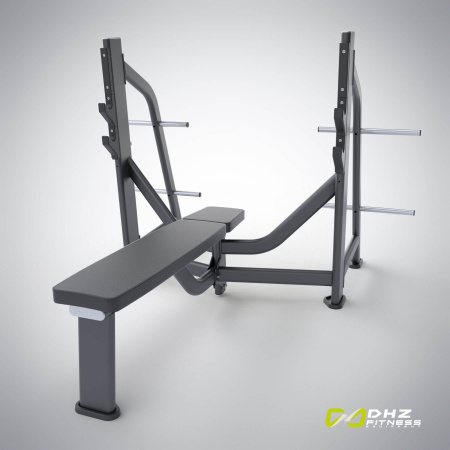 Скамья-стойка для жима штанги лежа E-7043 (Olympic Bench) в Краснодаре в магазине SportPanda Скамья-стойка для жима штанги лежа E-7043 (Olympic Bench) – фото