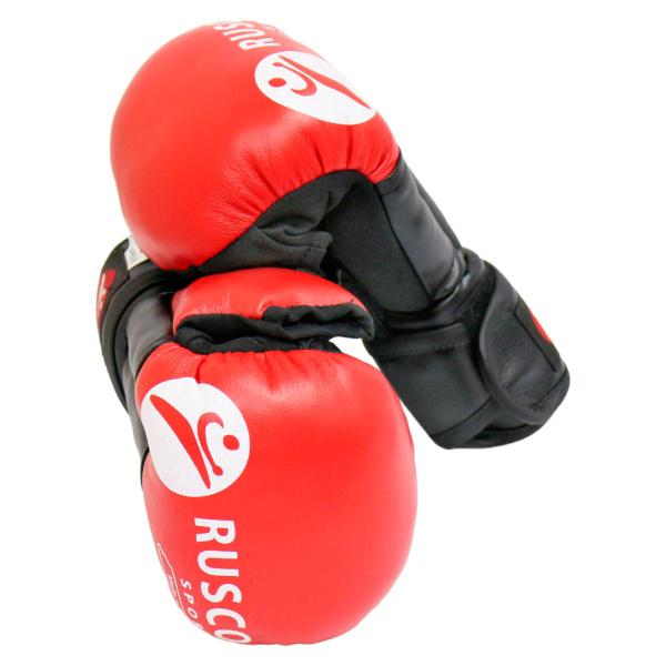Перчатки для рукопашного боя Rusco Sport Классик, красный – фото