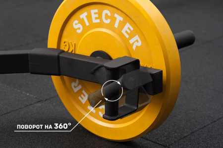 Гриф с вращающимися ручками STECTER в Краснодаре в магазине SportPanda Гриф с вращающимися ручками STECTER – фото