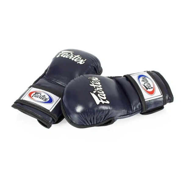Перчатки для ММА Fairtex FGV15, для соревнований и тренировок, синий в Краснодаре в магазине SportPanda Перчатки для ММА Fairtex FGV15, для соревнований и тренировок, синий – фото