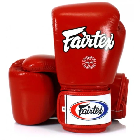 Боксерские перчатки Fairtex BGV1, тренировочные, красный в Краснодаре в магазине SportPanda Боксерские перчатки Fairtex BGV1, тренировочные, красный – фото