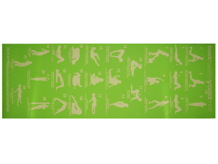 Коврик для йоги и фитнеса RW-6-З, 6 мм, ПВХ, зелёный – фото