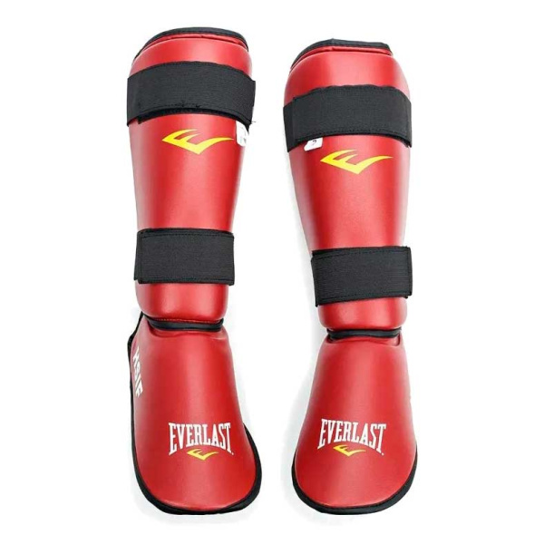  Защита голени и стопы Everlast RF7150, для рукопашного боя, S, красный