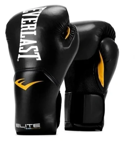 Боксерские перчатки Everlast Elite ProStyle, тренировочные, чёрный в Краснодаре в магазине SportPanda Боксерские перчатки Everlast Elite ProStyle, тренировочные, чёрный – фото