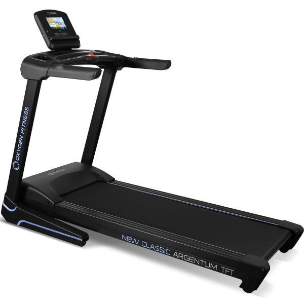 Беговая дорожка OXYGEN FITNESS NEW CLASSIC ARGENTUM TFT, электрическая, для дома в Краснодаре в магазине SportPanda Беговая дорожка OXYGEN FITNESS NEW CLASSIC ARGENTUM TFT, электрическая, для дома – фото