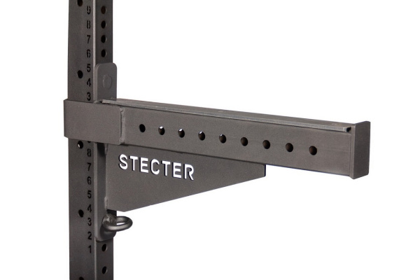 Стойка для штанги с турником и страховочными упорами STECTER, высота 2.37 м – фото
