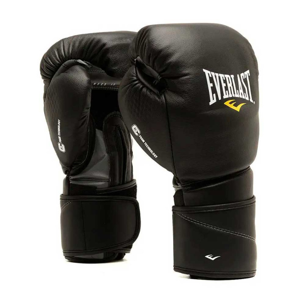 Снарядные перчатки Everlast Protex2 Leather, чёрный – фото