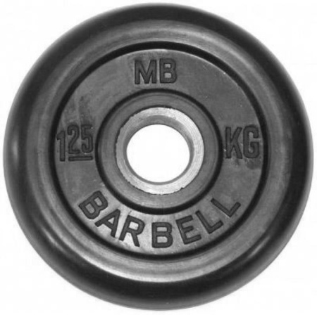 Диск обрезиненный BARBELL MB (металлическая втулка) 1.25 кг / диаметр 51 мм в Краснодаре в магазине SportPanda Диск обрезиненный BARBELL MB (металлическая втулка) 1.25 кг / диаметр 51 мм – фото