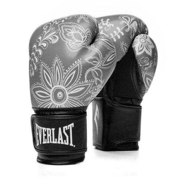 Боксерские перчатки Everlast Spark, тренировочные, серый в Краснодаре в магазине SportPanda Боксерские перчатки Everlast Spark, тренировочные, серый – фото