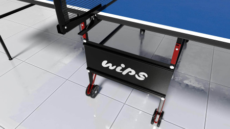 Стол теннисный WIPS Roller, для помещений, складной, на роликах в Краснодаре в магазине SportPanda Стол теннисный WIPS Roller, для помещений, складной, на роликах – фото