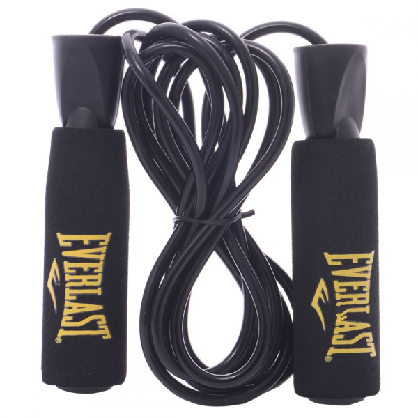 Скакалка Everlast PVC 9' 274 см, резина (трос), регулируемая – фото
