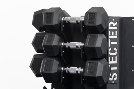 Стойка для гантелей STECTER Dumbbell Pro, 20 пар в Краснодаре в магазине SportPanda Стойка для гантелей STECTER Dumbbell Pro, 20 пар – фото