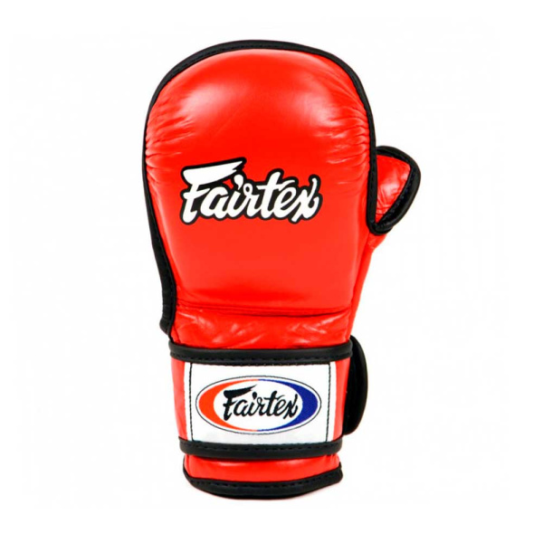 Перчатки для ММА Fairtex FGV15, для соревнований и тренировок, красный в Краснодаре в магазине SportPanda Перчатки для ММА Fairtex FGV15, для соревнований и тренировок, красный – фото