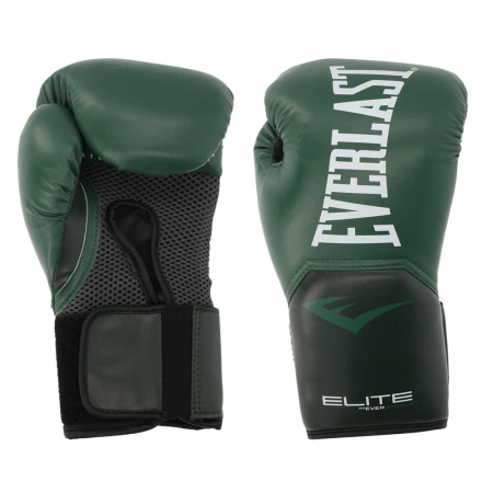 Боксерские перчатки Everlast Elite ProStyle, тренировочные, зелёный в Краснодаре в магазине SportPanda Боксерские перчатки Everlast Elite ProStyle, тренировочные, зелёный – фото
