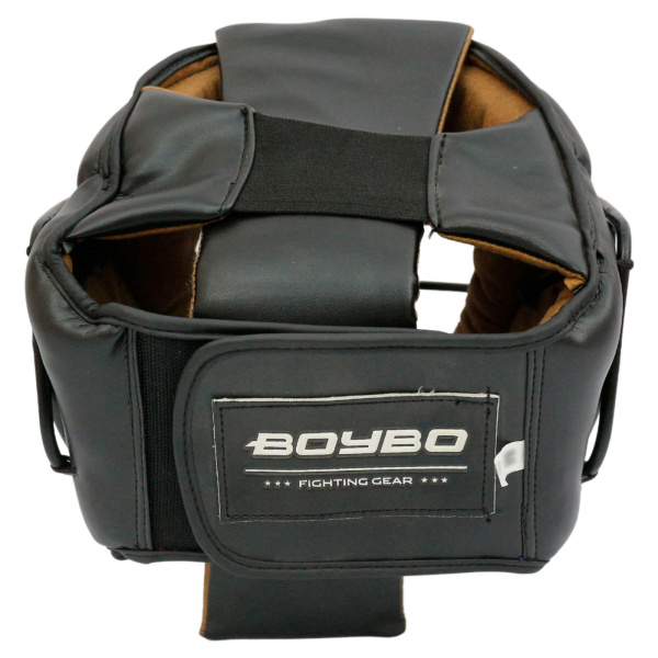 Шлем для рукопашного боя BoyBo Flexy BP2005, с металлической решеткой, чёрный в Краснодаре в магазине SportPanda Шлем для рукопашного боя BoyBo Flexy BP2005, с металлической решеткой, чёрный – фото