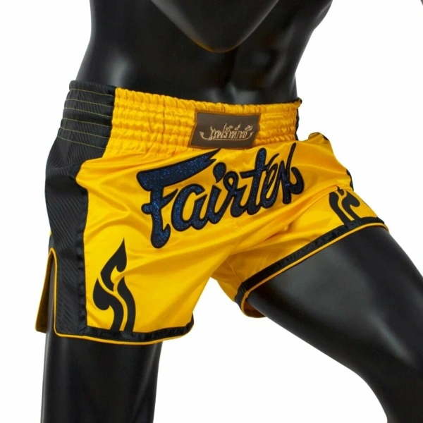 Шорты для тайского бокса Fairtex BS-1701, жёлтый – фото