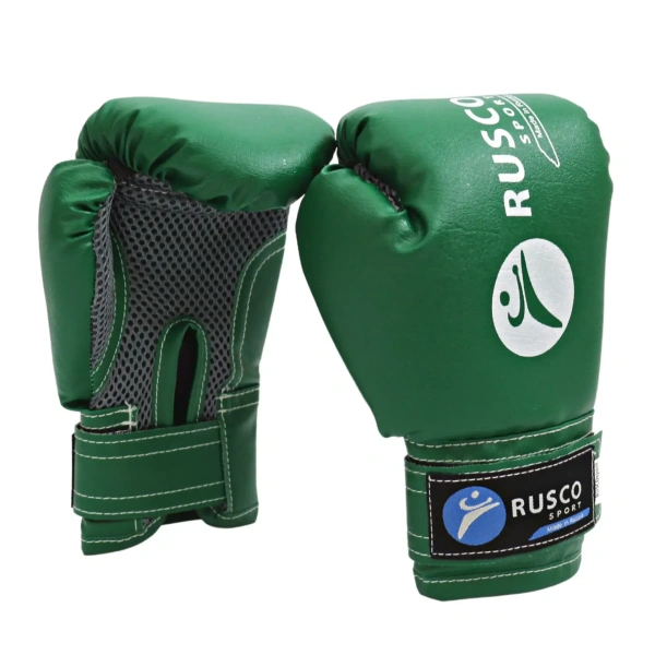 Боксерские перчатки Rusco Sport, тренировочные, зелёный в Краснодаре в магазине SportPanda Боксерские перчатки Rusco Sport, тренировочные, зелёный – фото