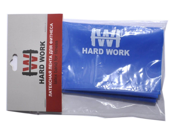 Силовая лента / ленточный эспандер HARD WORK, 150 x 15 см, 0.5 мм, синий в Краснодаре в магазине SportPanda Силовая лента / ленточный эспандер HARD WORK, 150 x 15 см, 0.5 мм, синий – фото